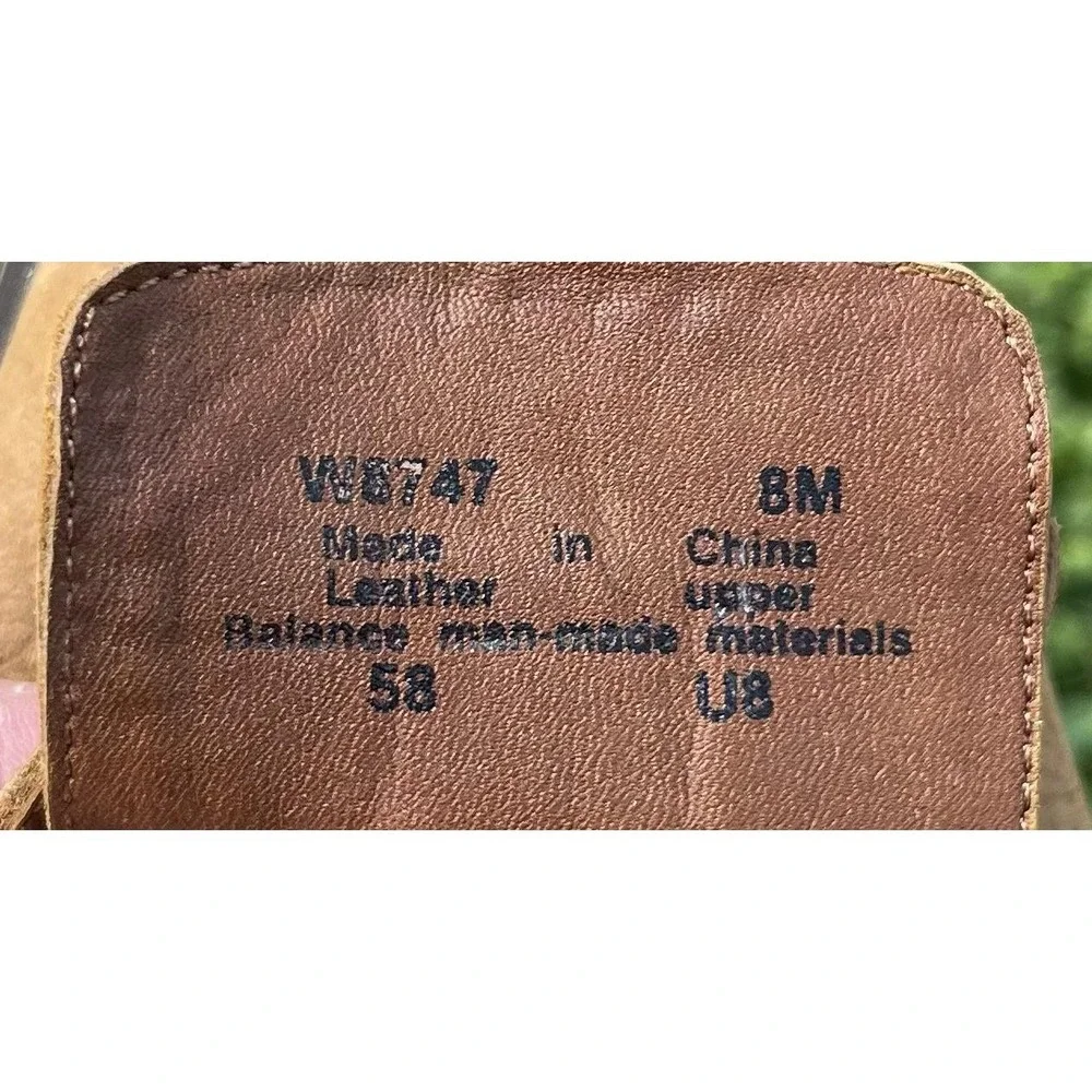 Rockport Shoes Womens Size 8 Brown Leather Mary Jane Buckle Casual W8747
